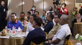 Foto: Rakernispas Bertajuk 'Optimalisasi Peran Lapas/Rutan/LPKA pada Pemilu 2024 Melalui Sinergitas dengan Stakeholders Terkait'. Kegiatan ini diselenggarakan oleh Kantor Wilayah Kemenkumham Banten, dan bertempat di Ultima Ratu Hotel Serang.