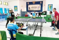 Keterangan foto : Kalapas Cirebon Bertanding di Denpom III, (Senin, 19/6/2023) 