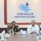 Keterangan foto : Bupati Tangerang Ahmed Zaki Iskandar menghadiri penandatanganan berita acara serah terima Instalasi Pengolahan Air (IPA), fasilitas, dan lahan milik PT BSD Tbk kepada Perumdam TKR Kabupaten Tangerang, Selasa (20/6/2023)