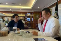 Keterangan Poto: Azka aufary ramli bersama ketua MPR RI Bambang Soesatyo.