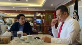 Keterangan Poto: Azka aufary ramli bersama ketua MPR RI Bambang Soesatyo.