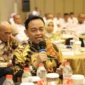 Foto: Kepala Kantor Wilayah Badan Pertanahan Nasional Provinsi Banten (Kakanwil BPN Banten), Sudaryanto hadir menjadi salah satu narasumber kegiatan Rapat Koordinasi Program Tematik Sektor Pertanahan Tahun 2023 di Wilayah Banten yang diselenggarakan oleh KPK.