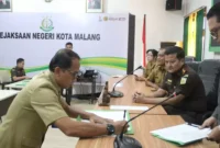 Keterangan foto : Kejaksaan Negeri Kota Malang Tandatangani Fakta Integritas, (Selasa, 27/6/2023)