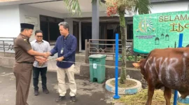 Keterangan foto : Kejaksaan Negeri Kota Malang Serahkan Hewan Qurban Pada PKH, (Rabu, 28/6/2023) 