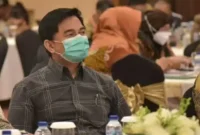 Keterangan foto : Anggota Komisi II DPR RI, Achmad Dimyati Natakusumah meminta ketua Pengadilan Negeri (PN) Parigi Moutong tak intervensi sidang perkara istrinya saat proses sidang di PN Denpasar Bali, Jumat (16/6/2023)