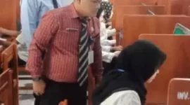 Keterangan Poto : Tim Penialai Sedang mengawasi Calon Prades Saat Uji Kompetisi Computer ( 9/6/2023 )