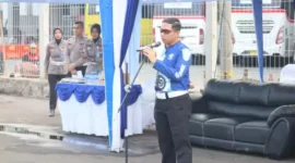Keterangan foto : Direktorat Lalu Lintas (Ditlantas) Polda Banten gelar perlombaan Saftey Driving dan Saftey Riding tingkat Polda dalam rangka HUT Bhayangkara ke 77, Rabu (14/6/2023)