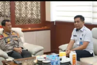 Keterangan foto : Kapolda Banten Irjen Pol Prof. Dr. Rudy Heriyanto menerima kunjungan silaturahmi Kepala BNN Provinsi Banten, Rabu (14/6/2023)