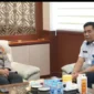 Keterangan foto : Kapolda Banten Irjen Pol Prof. Dr. Rudy Heriyanto menerima kunjungan silaturahmi Kepala BNN Provinsi Banten, Rabu (14/6/2023)