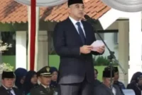 Foto: Upacara dalam rangka memperingati Hari Lahir Pancasila 2023 dan Hari Kebangkitan Nasional di Lapangan Maulana Yudha Negara Puspemkab. Tigaraksa, Kamis (1/6/2023).