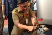 Foto: Uji emisi yang digelar oleh Kementerian Lingkungan Hidup dan Kehutanan ini bekerja sama dengan sembilan daerah di kawasan Jabodetabek. (5/6).