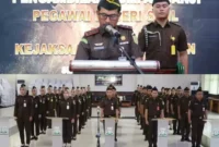 Foto: Pelantikan dan Ambil Sumpah Janji Pegawai Negeri Sipil Angkatan Tahun 2022 di Wilayah Hukum Kejaksaan Tinggi Banten. Selasa (6/6/2023)