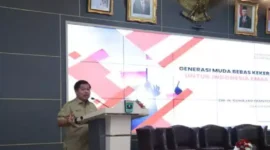 Foto : Acara Seminar Nasional Latihan Integrasi Taruna Wreda Nusantara (Latsitardanus) XLIII/2023 di Istana Gubernur Sumatera Barat (Sumbar), Padang, Selasa (6/6/2023).
