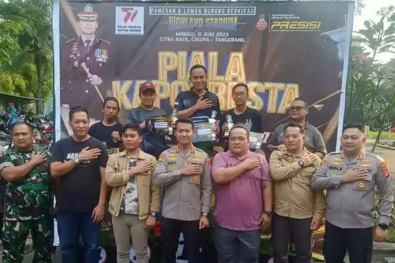 Rangkaian Hari Bhayangkara ke 77, Polresta Tangerang Menggelar Lomba Burung Kicau I Teras Media