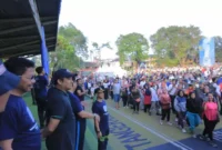 Foto: Festival Hari Anti Narkoba International (HANI) 2023 yang berlangsung di Alun-Alun Kota Tangerang, pada Minggu (16/7).