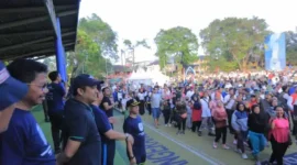 Foto: Festival Hari Anti Narkoba International (HANI) 2023 yang berlangsung di Alun-Alun Kota Tangerang, pada Minggu (16/7).