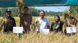 Keterangan foto : PJ Gubernur Banten Al Muktabar dan Bupati Pandeglang Irna Narulita, (Selasa, 4/7/2023) 