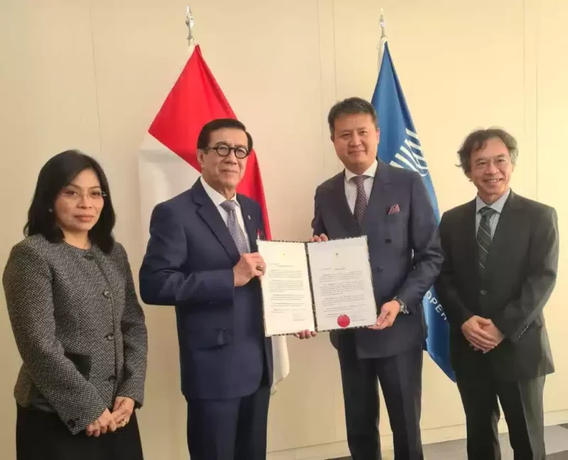 Keterangan foto : Menteri Hukum dan HAM Yassona Laoly, (Jum'at, 7/7/2023) 