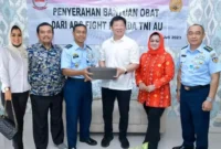Keterangan foto : Akademi Beladiri Sejati Fight (ABS FIGHT) yang baru saja dibentuk pada Senin 10 Juli 2023 melakukan kunjungan ke kantor Wisma Aldiron Jalan Gatot Subroto Jakarta Selatan, Senin (10/9/2023)