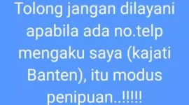 Keterangan foto : Kepala Kejaksaan Tinggi (Kajati) Banten, Didik Farkhan Alisyahdi merasa resah terkait dengan adanya dugaan modus pemipuan yang mengatasnamakan dirinya lewat media sosial WhatsaApnya, Kamis (13/7/2023)