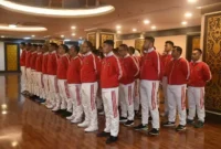 Keterangan foto : Para Atlet Pornas Ke - XVI, (Rabu, 12/7/2023) 