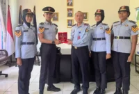 Keterangan foto : Kabapas Subang Lepas Taruna POLTEKIP yang telah selesai PKL di Lapas, (Kamis, 13/7/2023)