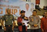 Keterangan foto : Kepala Kejaksaan Tinggi (Kejati) Sulawesi Selatan (Sulsel) Leonard Eben Ezer Simanjuntak menutup Kejuaraan Nasional (Kejurnas) Karate Antardojo Gojukai bertajuk “Jaksa Agung Cup I Tahun 2023” di JK Arenatorium Gelanggang Olahraga (GOR) Universitas Hasanuddin di Tamalanrea Makassar, Sulsel, Selasa, 18/7/2023.