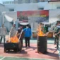 Keterangan foto : Kejaksaan Negeri Cianjur Musnahkan Barang Bukti Tindak Pidana dengan Cara Dibakar, (Kamis, 20/7/2023) 