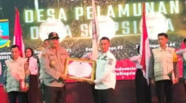 Keterangan foto : Badan Nasional Penanggulangan Terorisme (BNPT) menyatakan bahwa Desa Pelamunan di Kabupaten Serang, Jumat (21/7/2023)