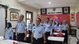 Keterangan foto : Lapas Cirebon Ikuti Acara Seminar Nasional secara Virtual,(Senin, 24/7/2023) 