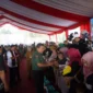 Keterangan foto : Warga Lebak Sambut Kasad Jendral Dudung Abdurrahman resmikan Fasilitas Air Bersih, (Selasa, 25/7/2023) 