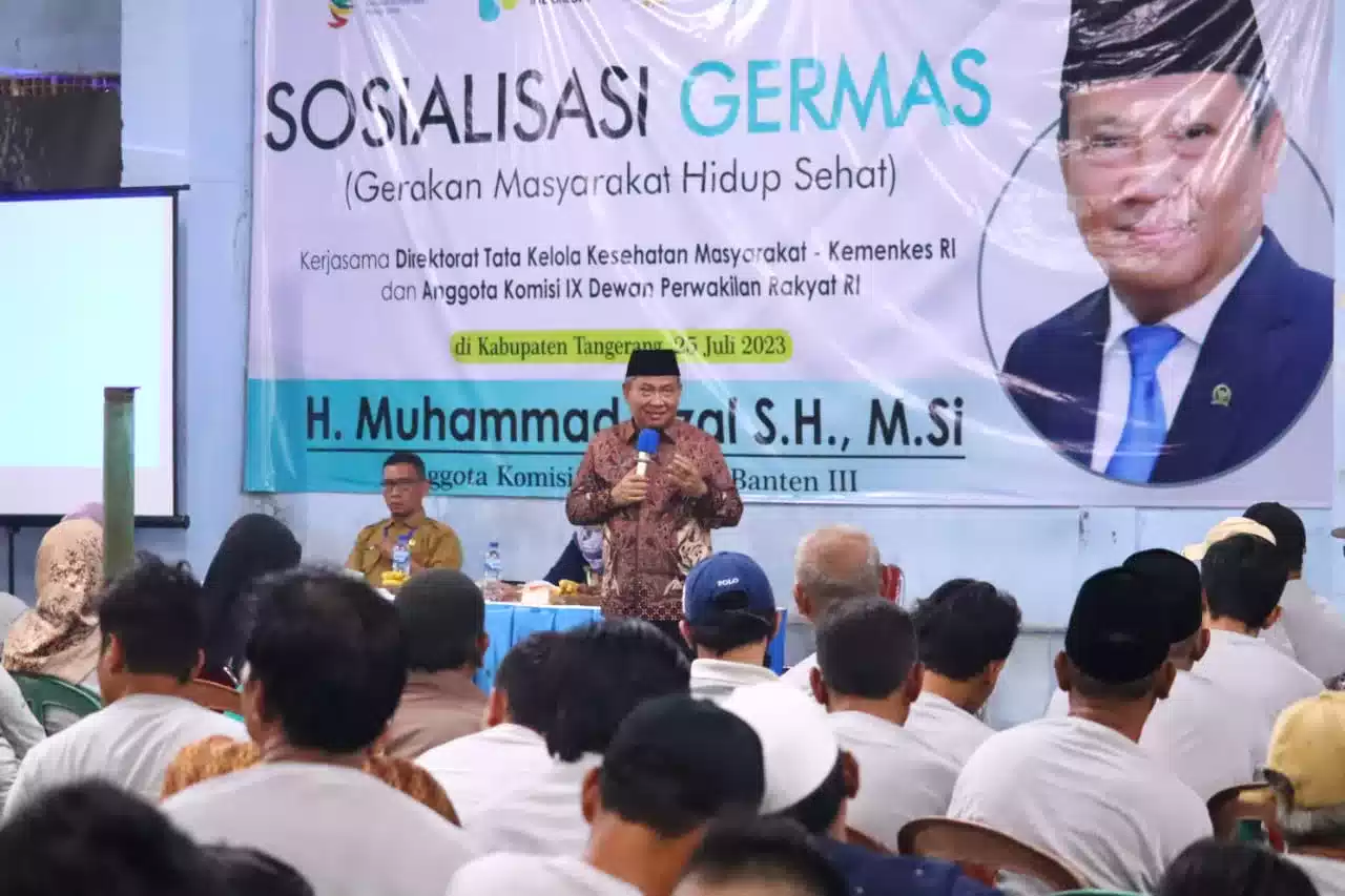 Muhammad Rizal DPR RI Sosialisasi Germas di Kelapa Dua Kabupaten Tangerang I Teras Media