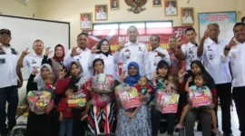 Keterangan foto : Lapas Cirebon Gelar Bakti Sosial pengentasan stunting Hari Kemenkumham ke 78,(Kamis, 27/7/2023) 