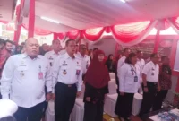 Keterangan foto : UPT Bogor Raya Bersama Lapas Khusus Kelas IIA Gunung Sindur Gelar Baksos Pengentasan Stunting di hari Kemenkumham RI ke-78, (Kamis, 27/7/2023)