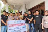 Keterangan foto : Serikat sopir Banten bersinergi dengan satlantas polres Lebak terkait tata terbit keselamatan, (Minggu, 30/7/2023)