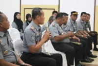 Keterangan foto : Kepala Lapas Cirebon Kadiyono hadiri kunjungan kerja staf khusus menteri Hukum dan HAM bagian keamanan dan intelijen, (Senin, 31/7/2023)
