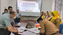 Keterangan foto : Penandatanganan Kerjasama perjanjian bapas subang dan SLB Negeri Subang, (Senin, 31/7/2023) 