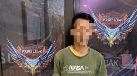 Keterangan foto : Pelaku Pencabulan diamankan Sat Reskrim Polres Lebak, (Rabu, 5/7/2023) 