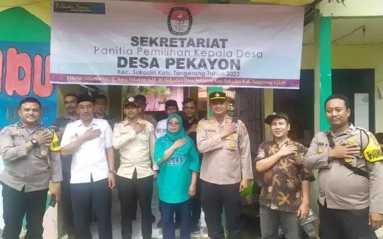 Kapolsek Bersama Personil Monitor Pendaftaran Bacakades di Darkum Mauk I Teras Media