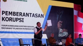 Foto: acara Forum Konsolidasi Anti Korupsi yang di selenggarakan oleh Kementerian BUMN dan Holding PT Pelabuhan Indonesia (Pelindo) pada Selasa 15 Agustus 2023 bertempat di Ritz Carlton Mega Kuningan, Jakarta.