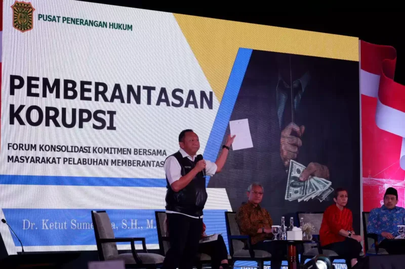 Foto: acara Forum Konsolidasi Anti Korupsi yang di selenggarakan oleh Kementerian BUMN dan Holding PT Pelabuhan Indonesia (Pelindo) pada Selasa 15 Agustus 2023 bertempat di Ritz Carlton Mega Kuningan, Jakarta.