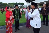 Keterangan foto : Presiden Joko Widodo dan Prabowo Subianto, Selasa (14/8/2023)