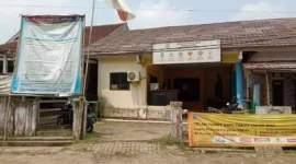 Keterangan foto : Kantor Desa Pagintungan, Jawilan Kabupaten Serang, Selasa (1/8/2023)