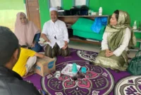 Keterangan foto : Teh Camel mengunjungi Pondok Pesantren Al - Mutmainah di Cugenang, Senin (1/8/2023)