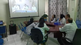 Keterangan foto : Tim Pelayanan Publik Berbasis HAM (P2HM) Bapas Subang Ikuti Rapat Koordinasi Melalui Virtual, (Rabu, 2/8/2023) 