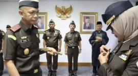 Keterangan foto : Kolonel (Chk) Dra. Ainur Rochmaini resmi menjadi Aspidmil Kejati DKI Jakarta menggantikan Kolonel Sus Daswanto yang mengemban jabatan baru, Selasa (3/8/2023)