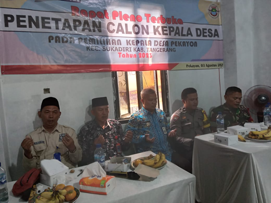 Penetapan Nomor Urut Calon Kades di Desa Pekayon Sukadiri Berjalan Lancar I Teras Media