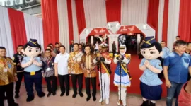 Keterangan foto : Menteri Hukum dan HAM Yassona Laoly mendukung penggunaan produk dalam negeri, (Jum'at, 4/8/2023) 