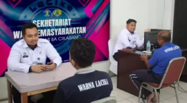 Keterangan foto : Wali Pemasyarakatan Lapas Cikarang Lakukan Penilaian Pembinaan Narapidana Sebagai Syarat Pemberian Hak Bersyarat, Sabtu, 05 Agustus 2023.