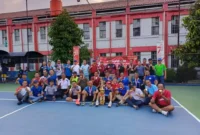 Keterangan foto : Lapas Kelas I Sukamiskin Gelar Turnamen Tennis Lapangan, (Minggu, 6/8/2023)